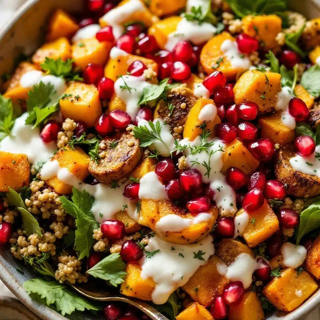 cozy harvest salad with roasted squash - featured image