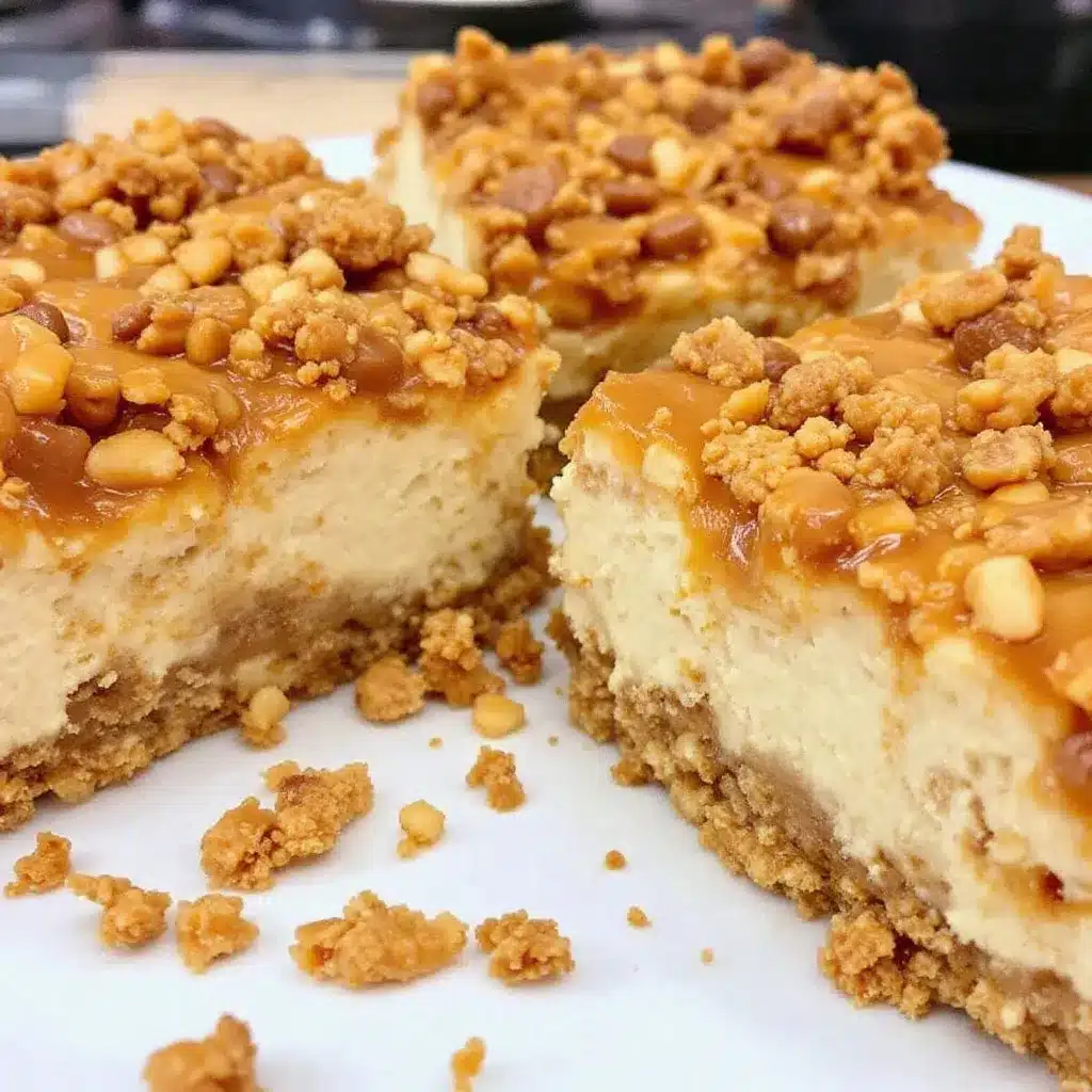 creamy Biscoff Halloween cheesecake bars preparation steps