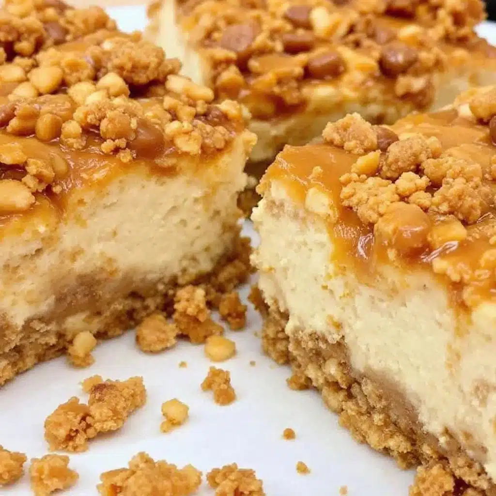 creamy Biscoff Halloween cheesecake bars - featured image