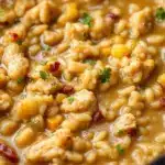 creamy crockpot chicken and wild rice soup - featured image
