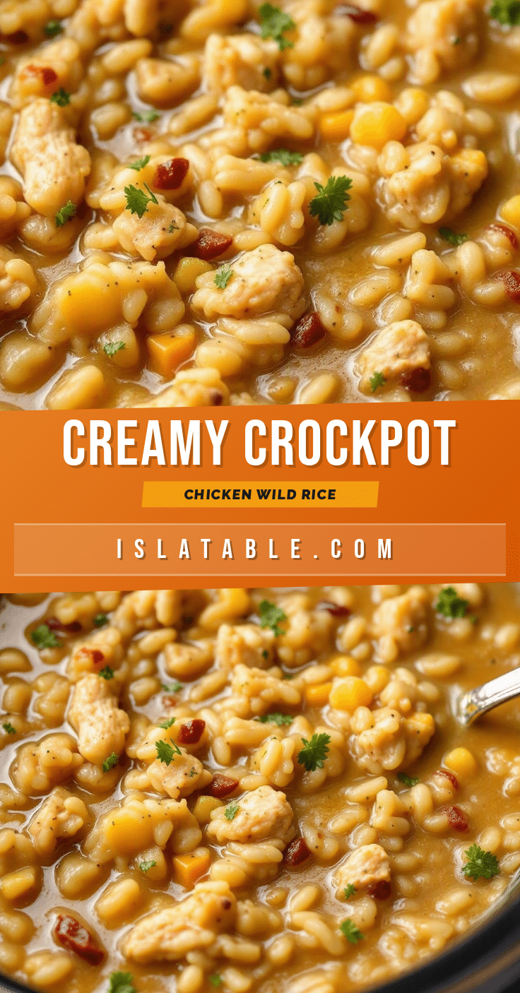 creamy crockpot chicken and wild rice soup recipe
