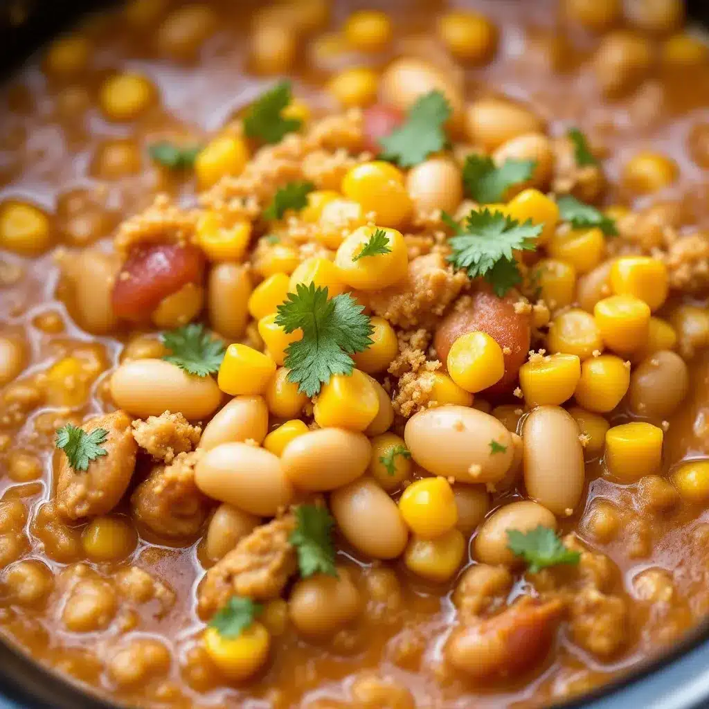 creamy crockpot white bean chicken chili preparation steps