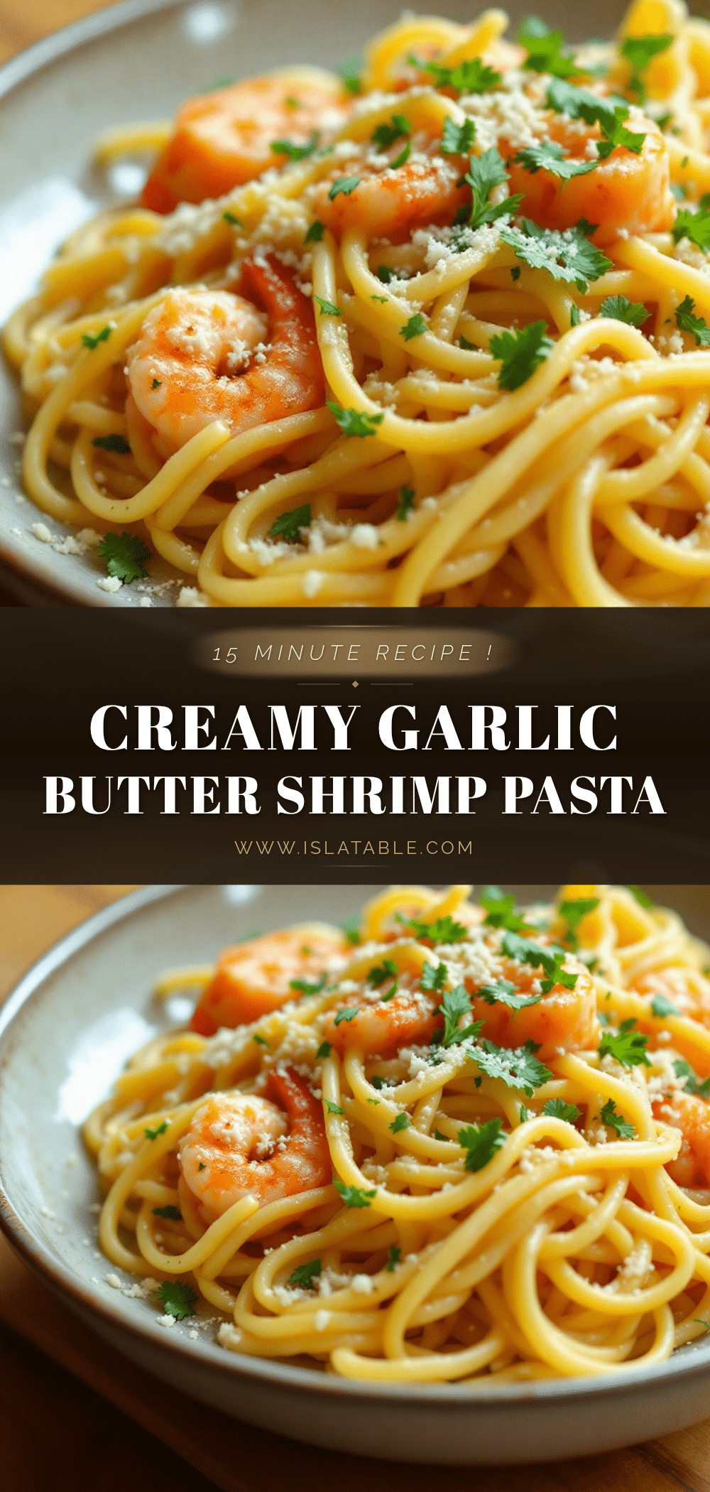 creamy garlic butter shrimp pasta recipe