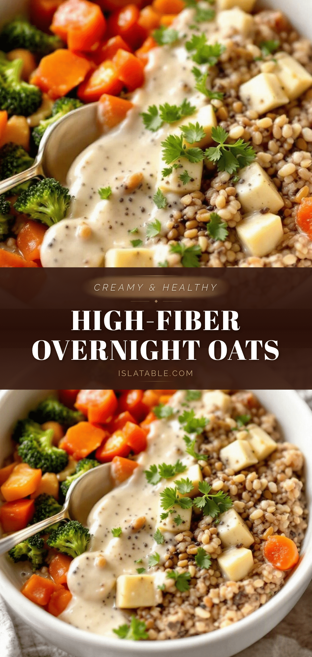 creamy high-fiber overnight oats recipe