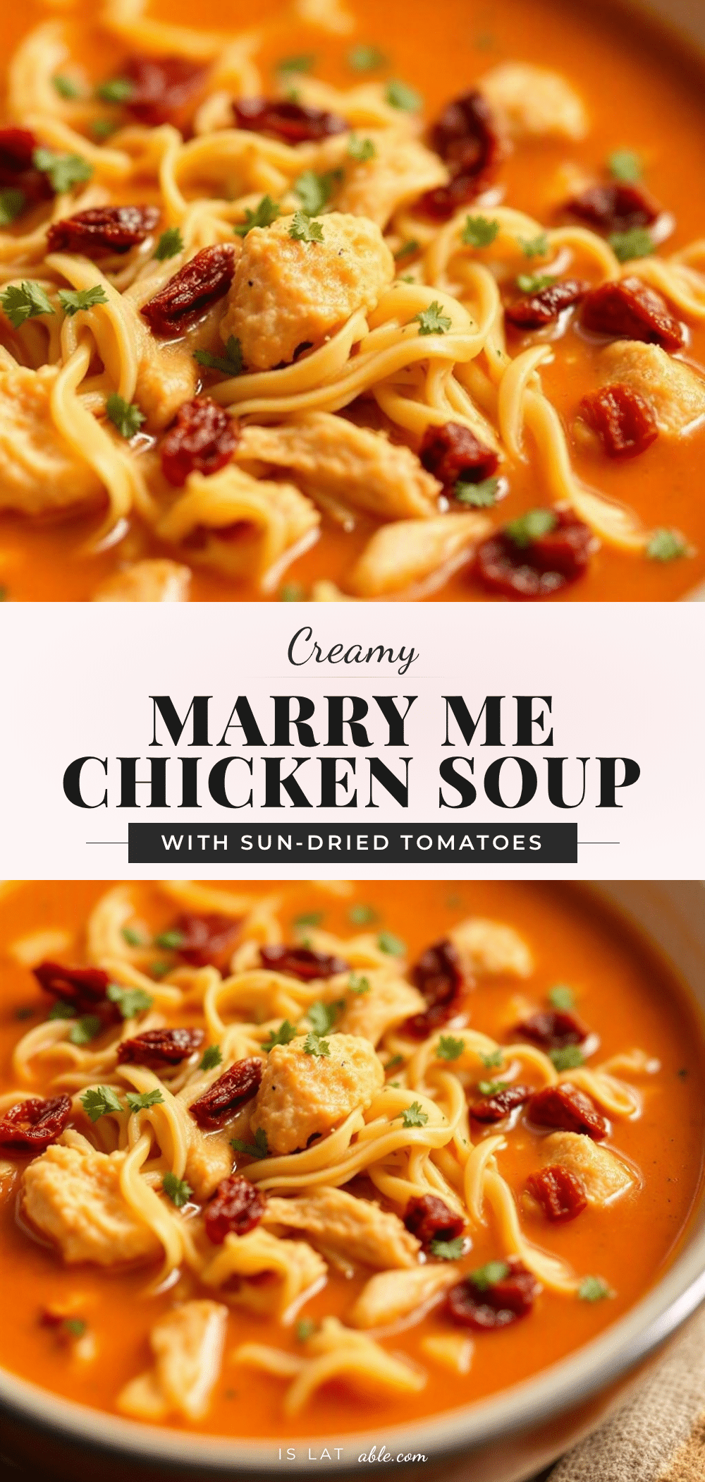creamy marry me chicken soup recipe