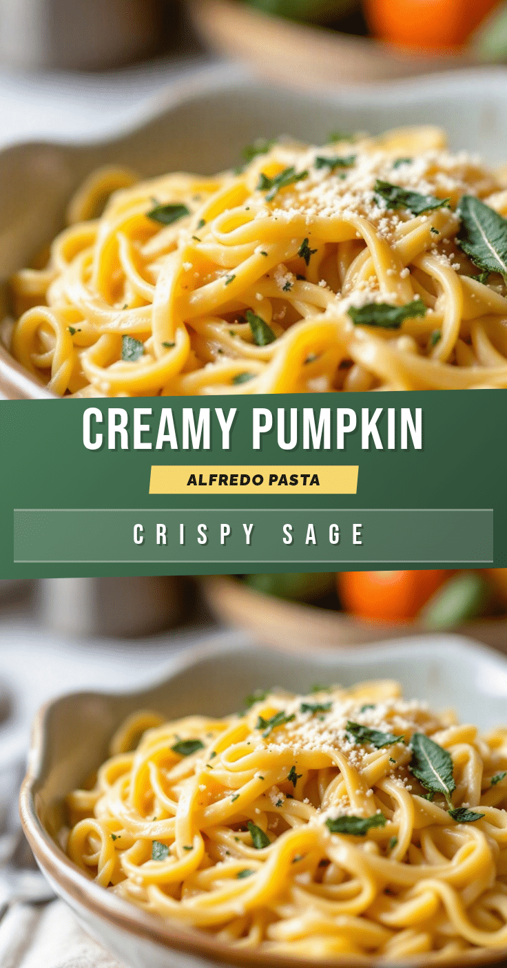 Creamy Pumpkin Alfredo Pasta recipe