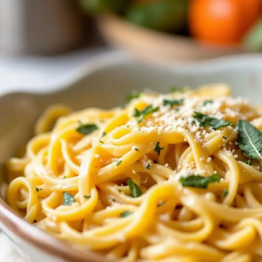Creamy Pumpkin Alfredo Pasta - featured image