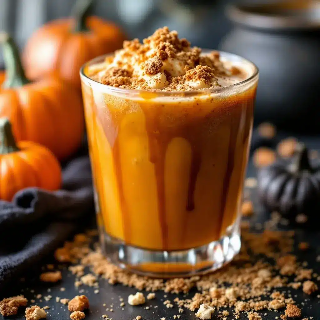 creamy pumpkin spice witches brew punch preparation steps