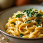 creamy roasted butternut squash pasta - featured image