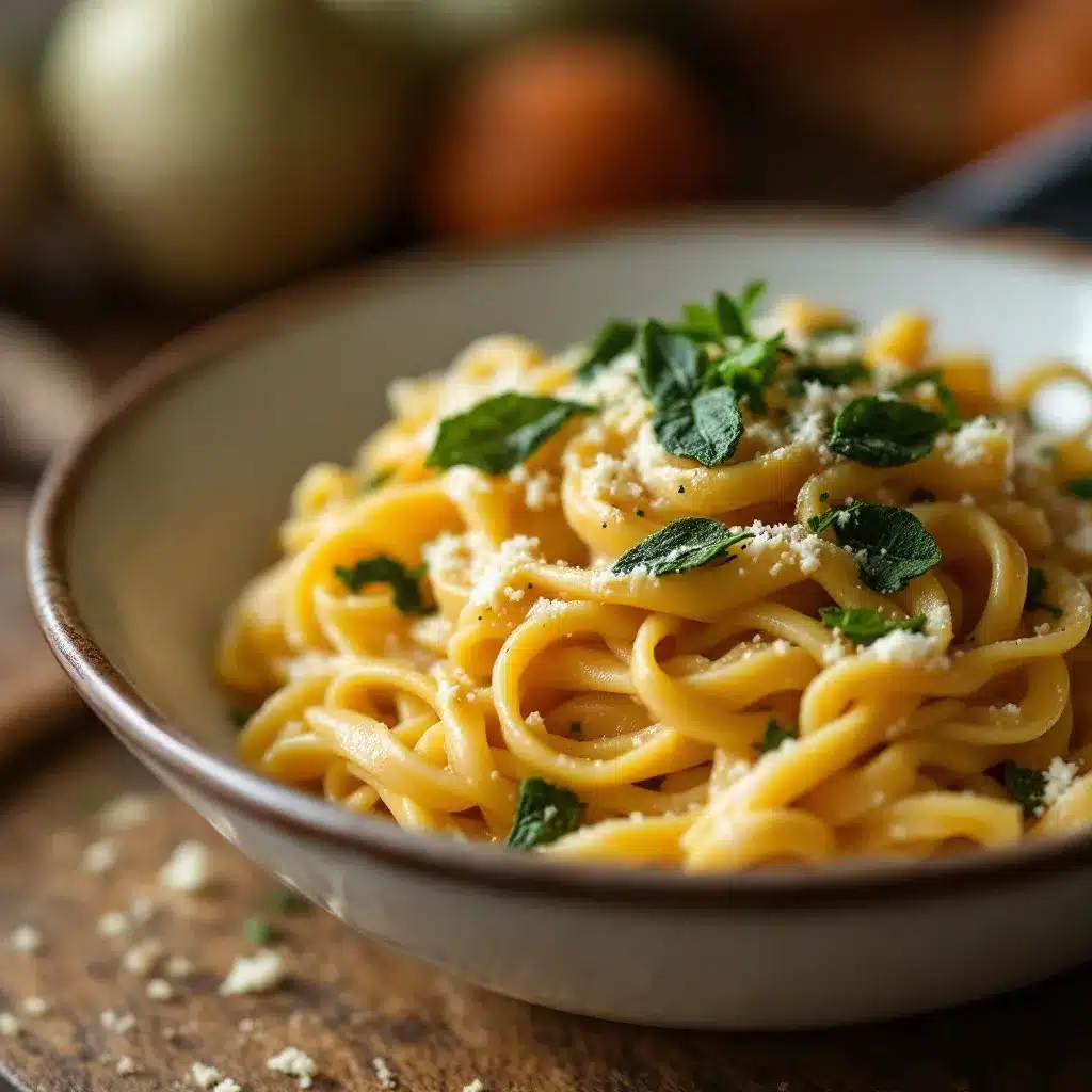creamy roasted butternut squash pasta preparation steps