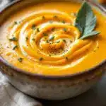 creamy roasted butternut squash soup - featured image