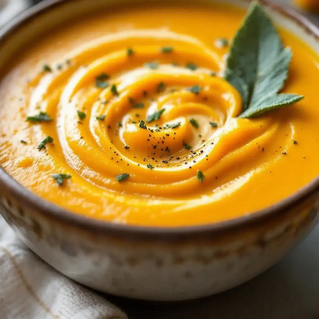 creamy roasted butternut squash soup - featured image