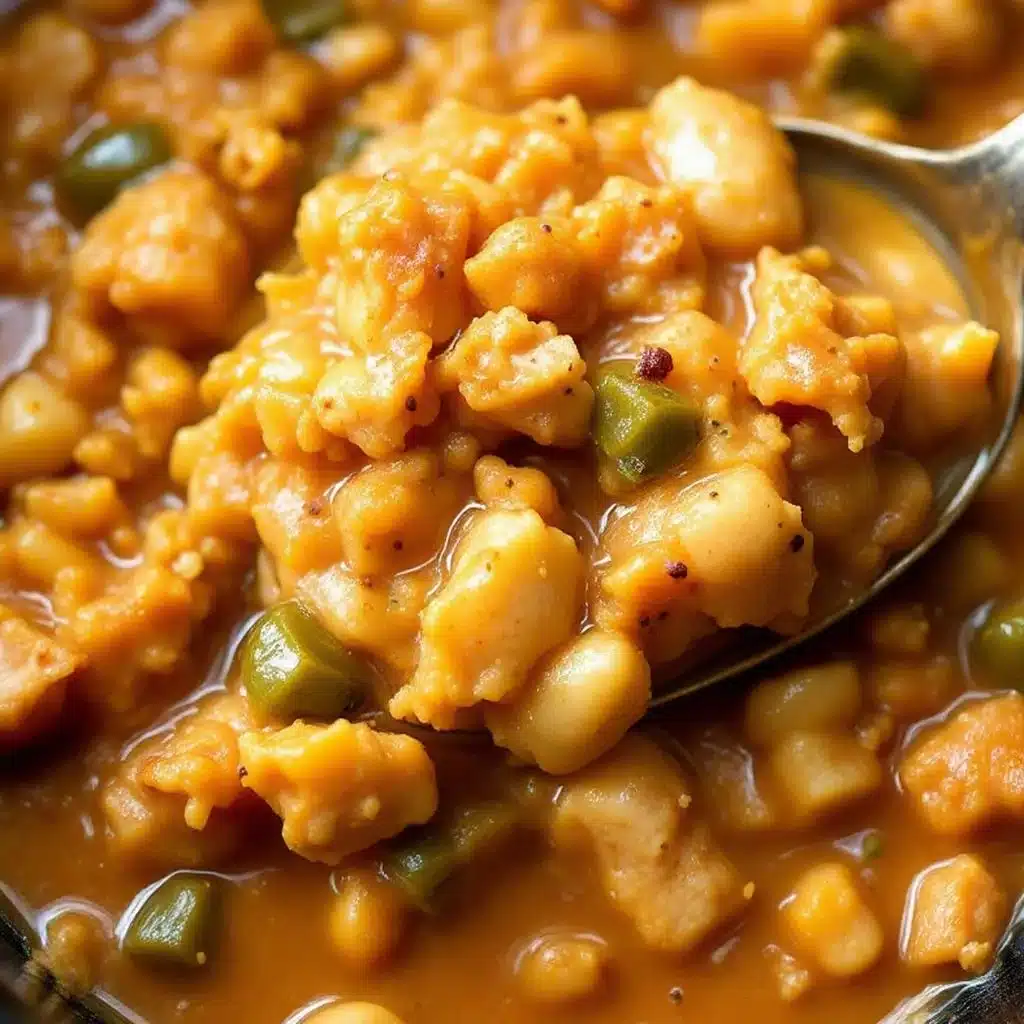 creamy slow cooker white chicken chili with poblano peppers - featured image