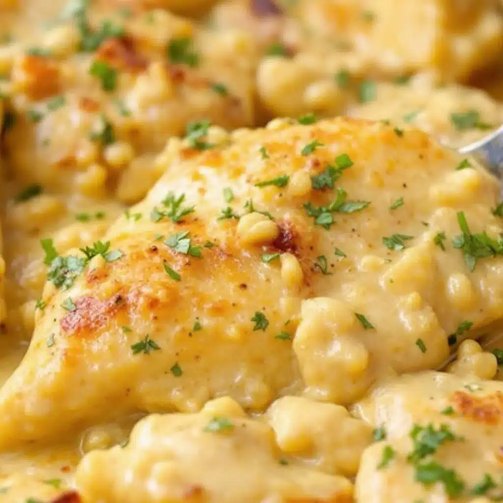 creamy tuscan garlic chicken skillet - featured image