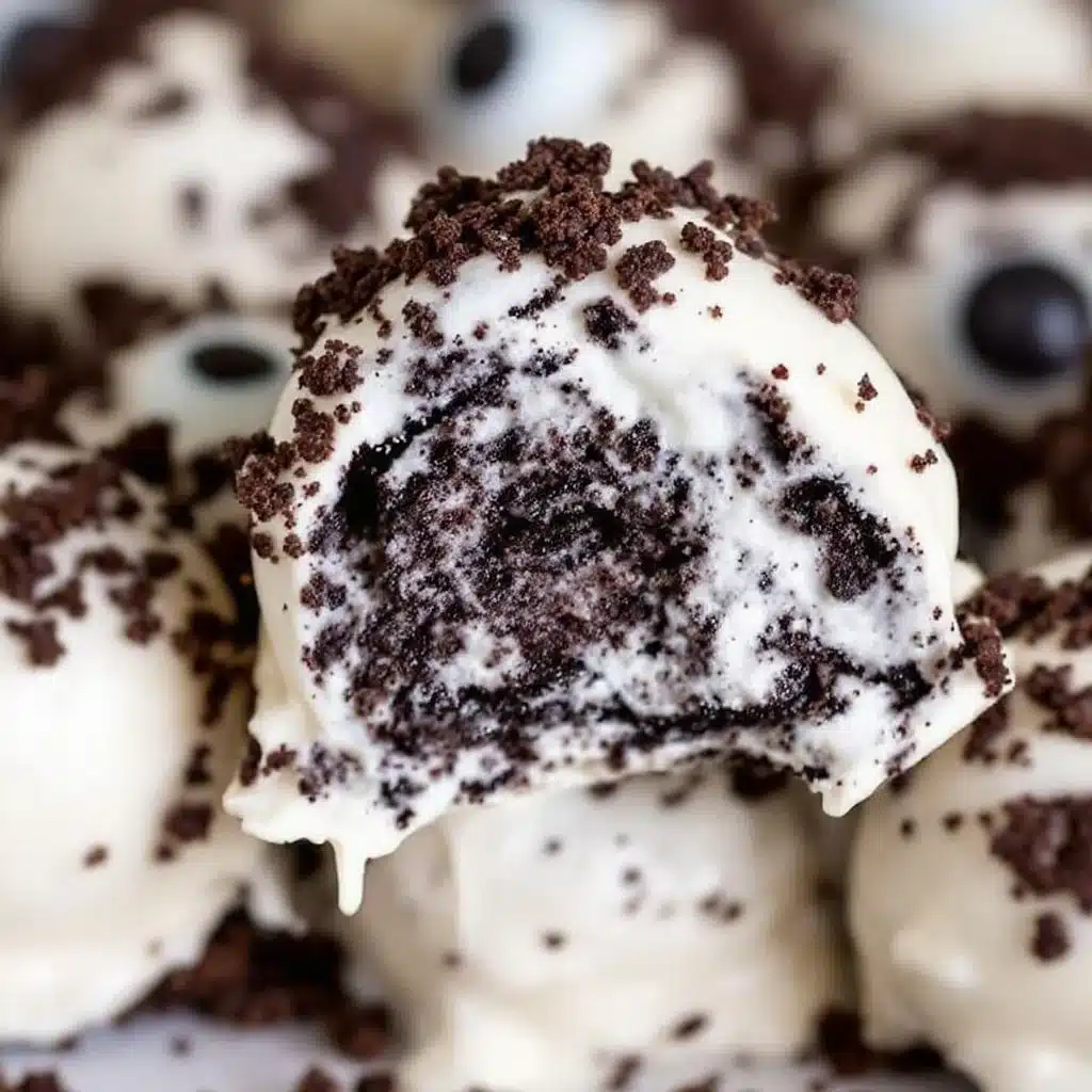 creepy cute no-bake Oreo truffle eyeballs - featured image