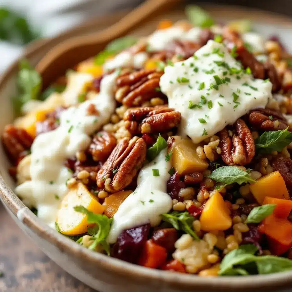 crispy autumn harvest salad preparation steps