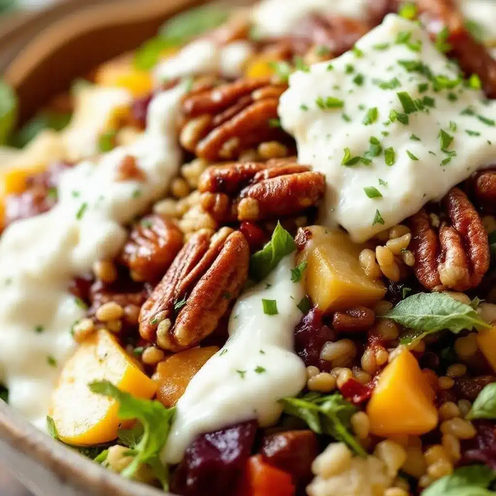 crispy autumn harvest salad - featured image