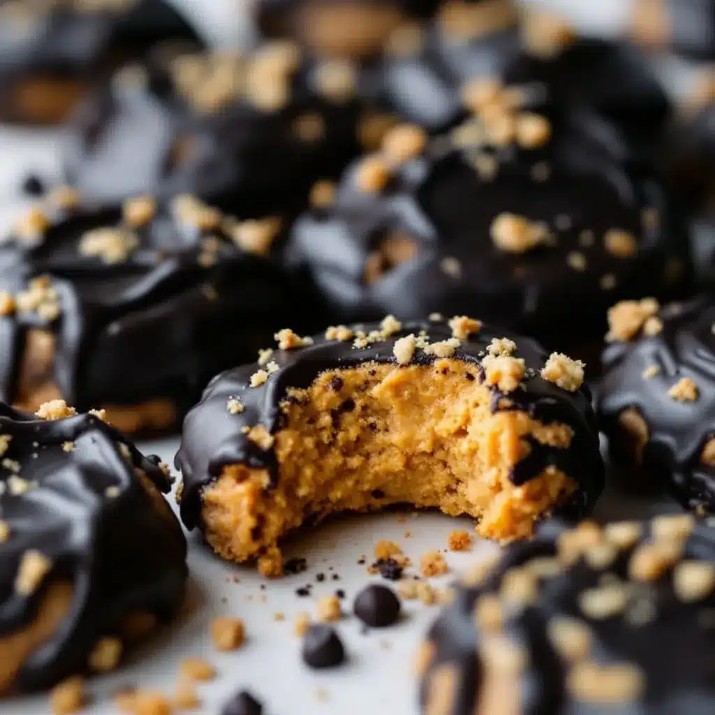 Crispy Black Spider Peanut Butter Cookies preparation steps