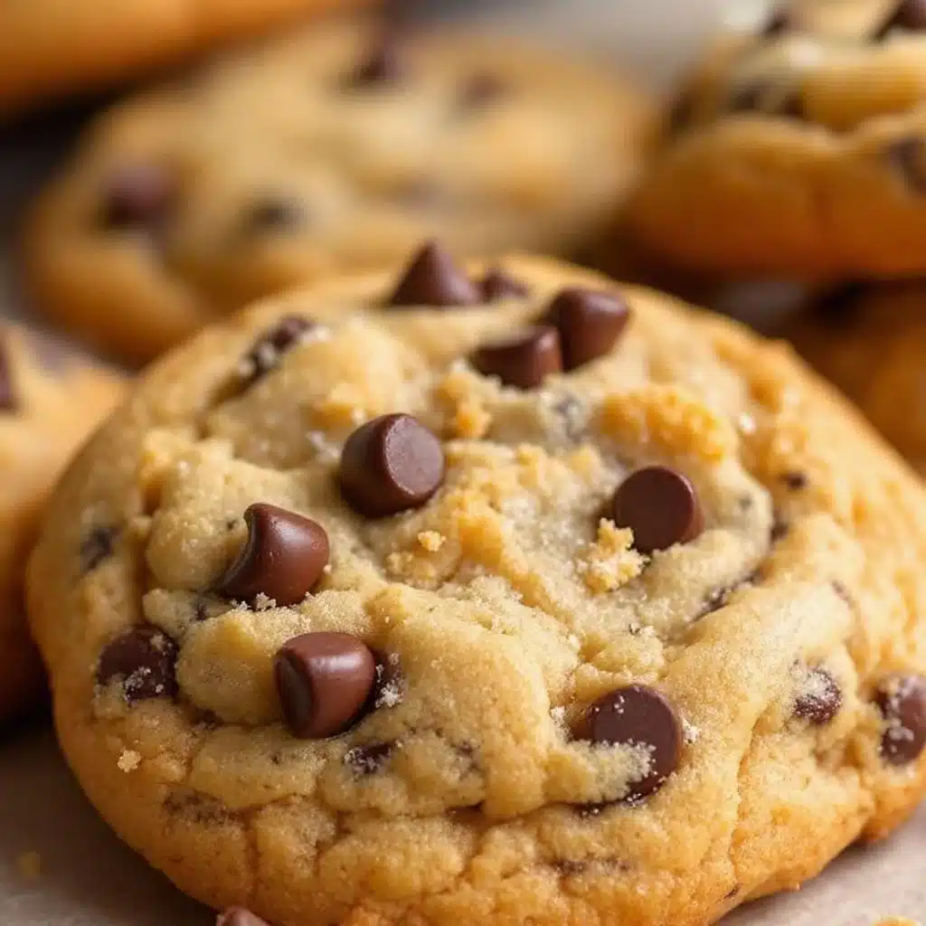 crispy chewy brown butter chocolate chip cookies - featured image