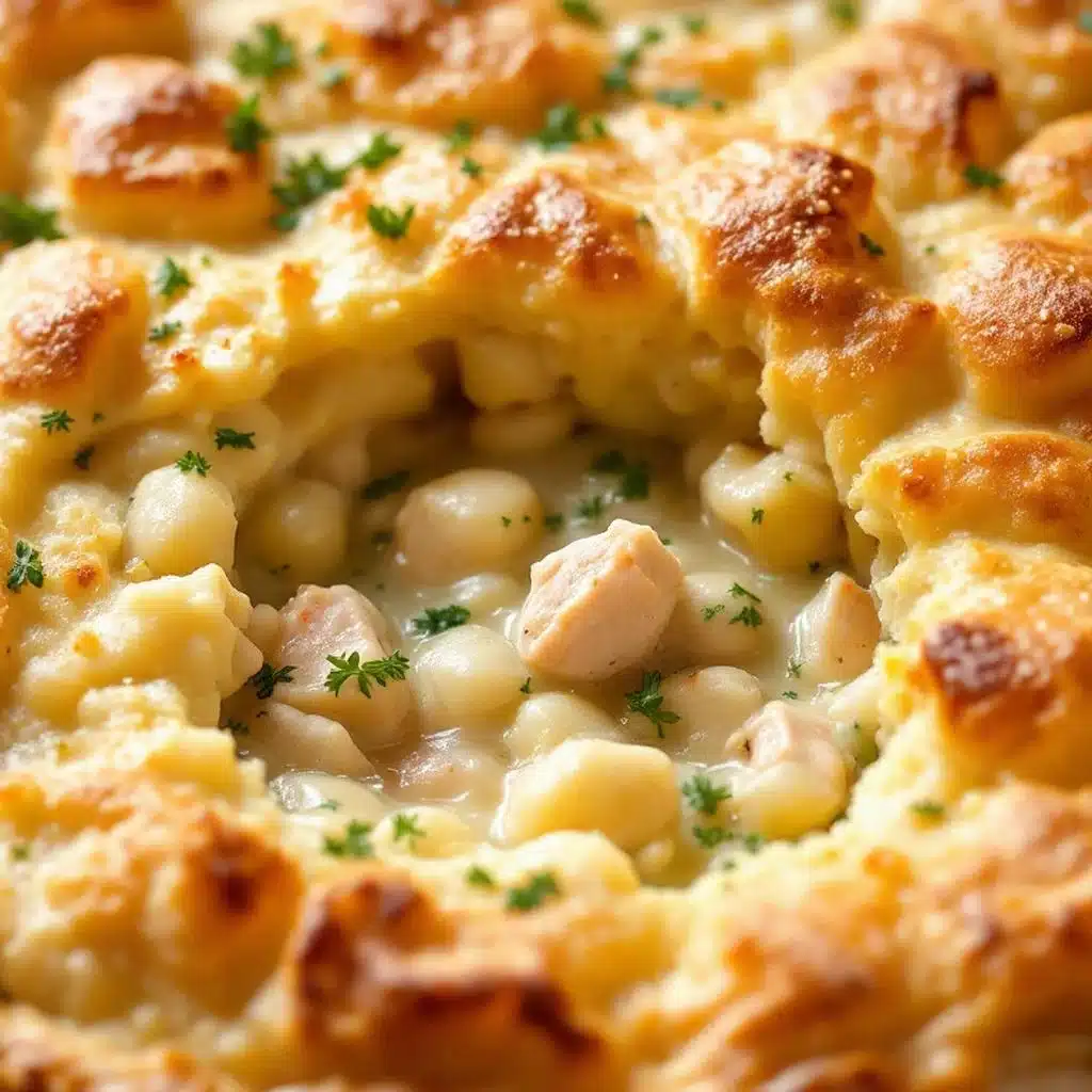 crispy flaky chicken pot pie - featured image