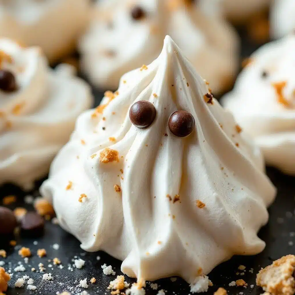 Crispy Ghost Meringue Cookies - featured image