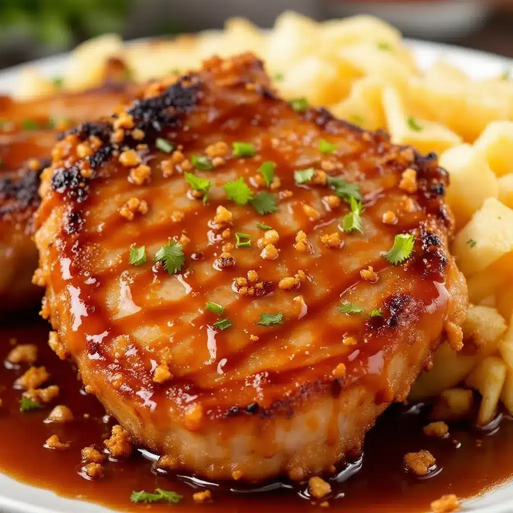 crispy pork chops with apple cider glaze preparation steps