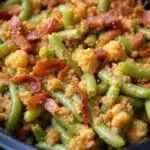 crockpot green bean casserole - featured image