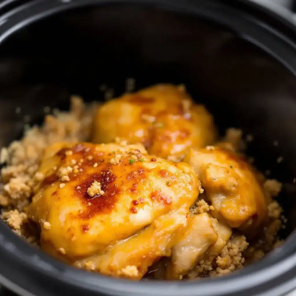 crockpot honey garlic chicken thighs preparation steps
