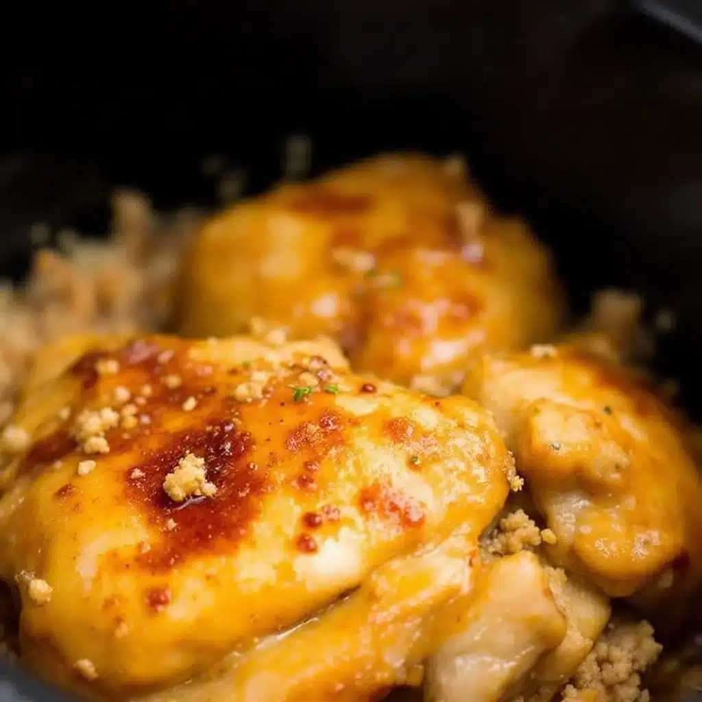 crockpot honey garlic chicken thighs - featured image