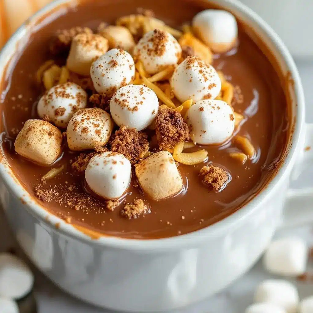 crockpot pumpkin hot chocolate - featured image