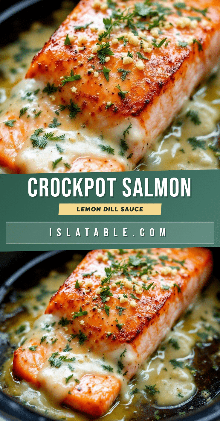 crockpot salmon with lemon dill sauce recipe