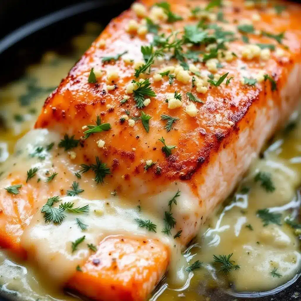 crockpot salmon with lemon dill sauce - featured image