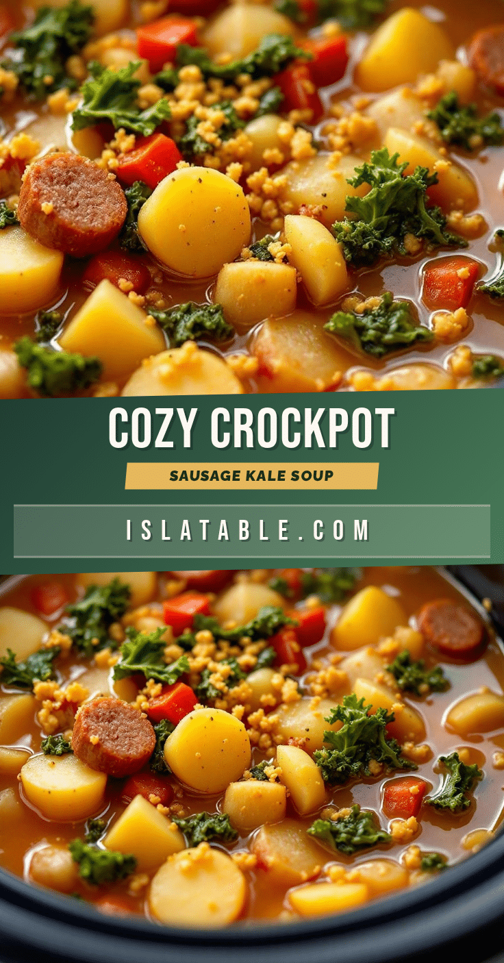 crockpot sausage potato soup with kale recipe