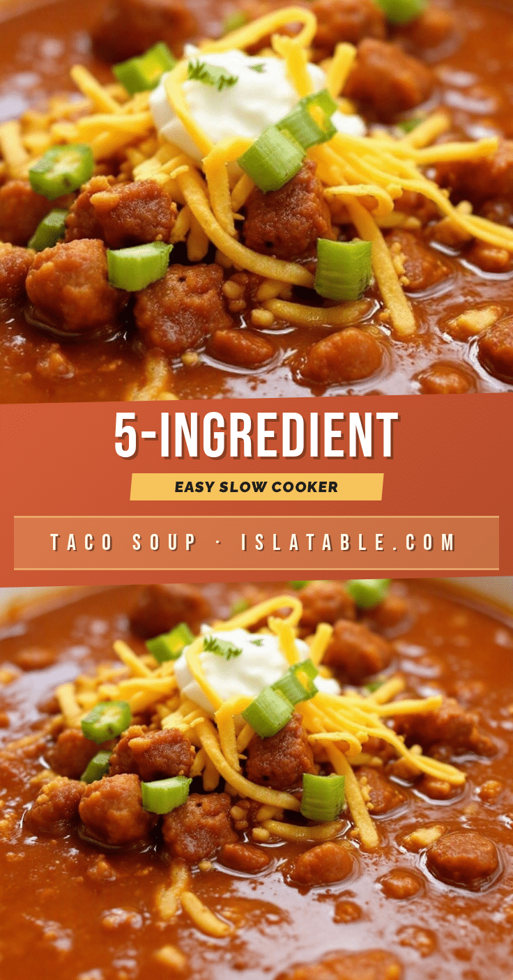 crockpot taco soup recipe