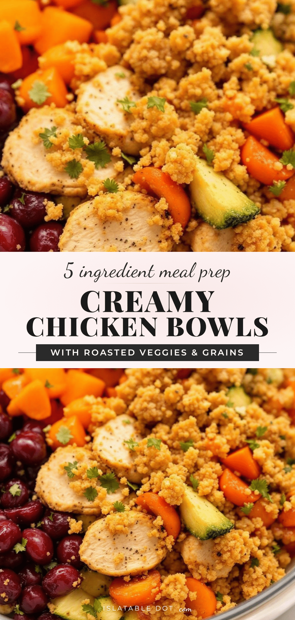 Easy 5-Ingredient Fall Chicken Bowls recipe