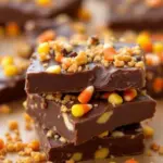 Easy Candy Corn Fudge Bark - featured image