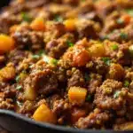 easy ground beef skillet - featured image