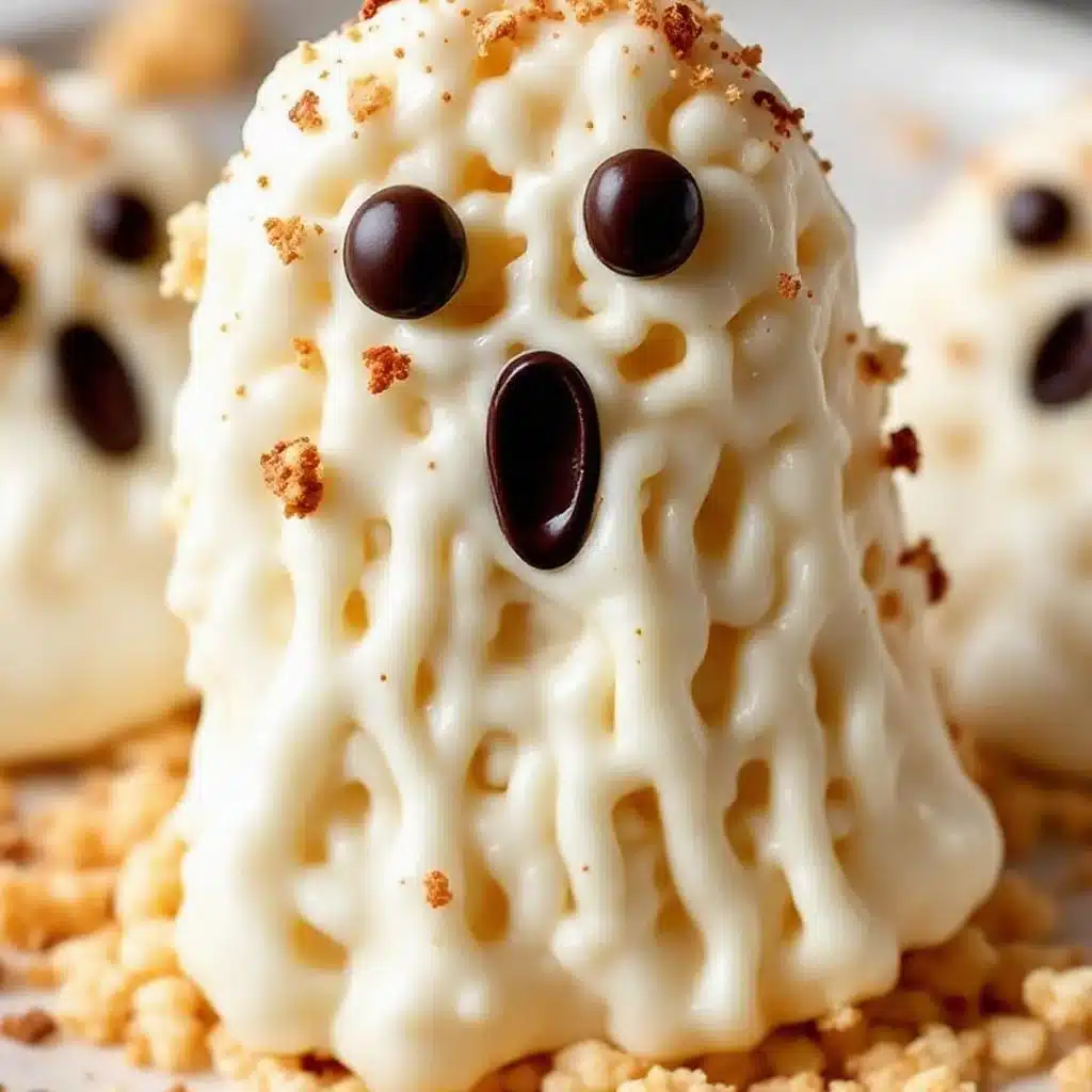 Easy Halloween Rice Krispie Ghost Pops - featured image