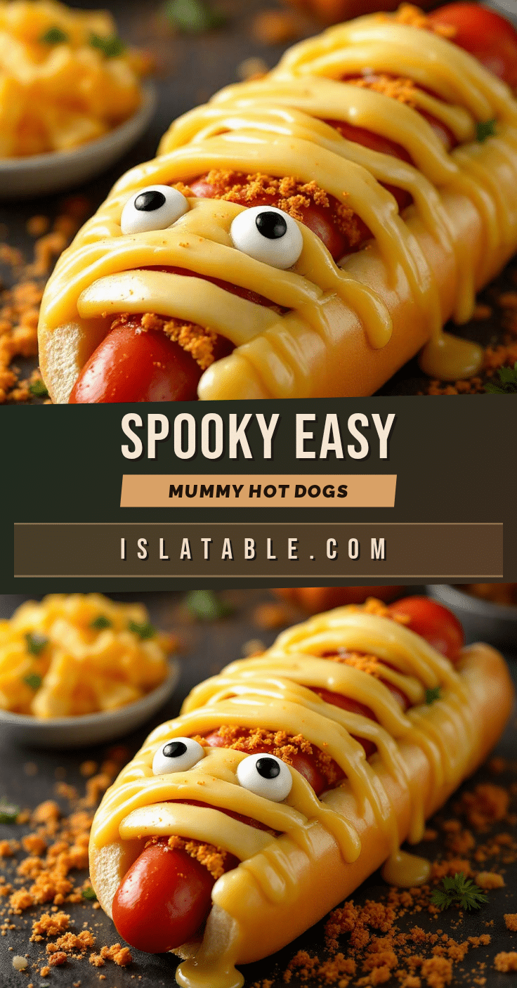 Easy Mummy Hot Dogs recipe
