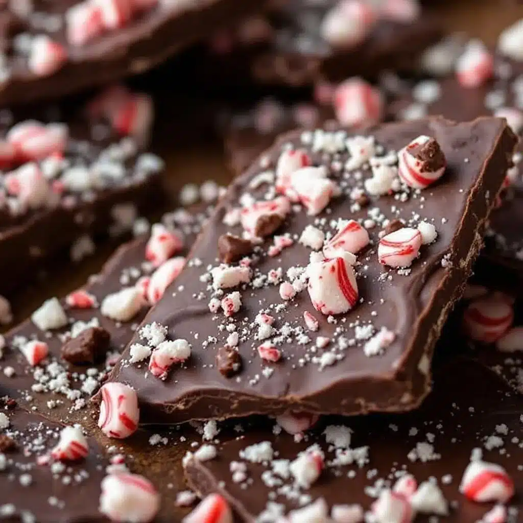 easy peppermint bark - featured image