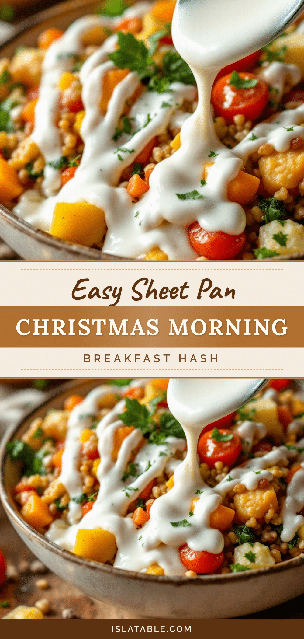 Easy Sheet Pan Christmas Morning Breakfast Hash recipe