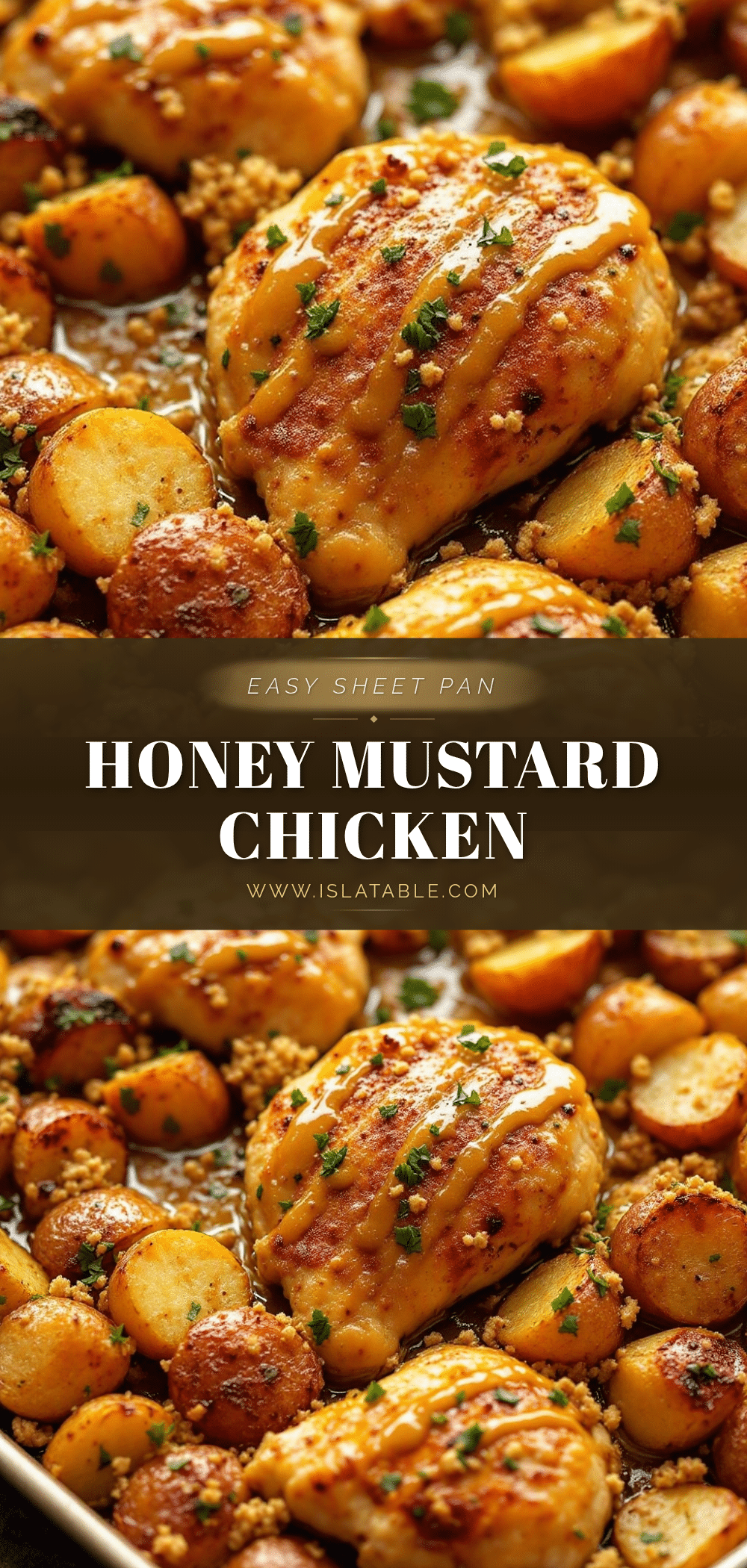 easy sheet pan honey mustard chicken and potatoes recipe