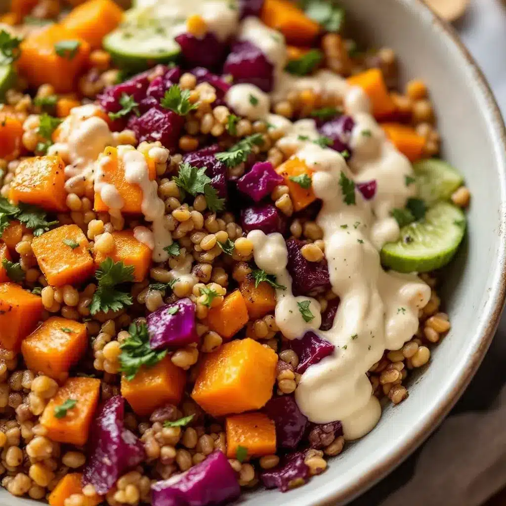 fall harvest grain bowl preparation steps