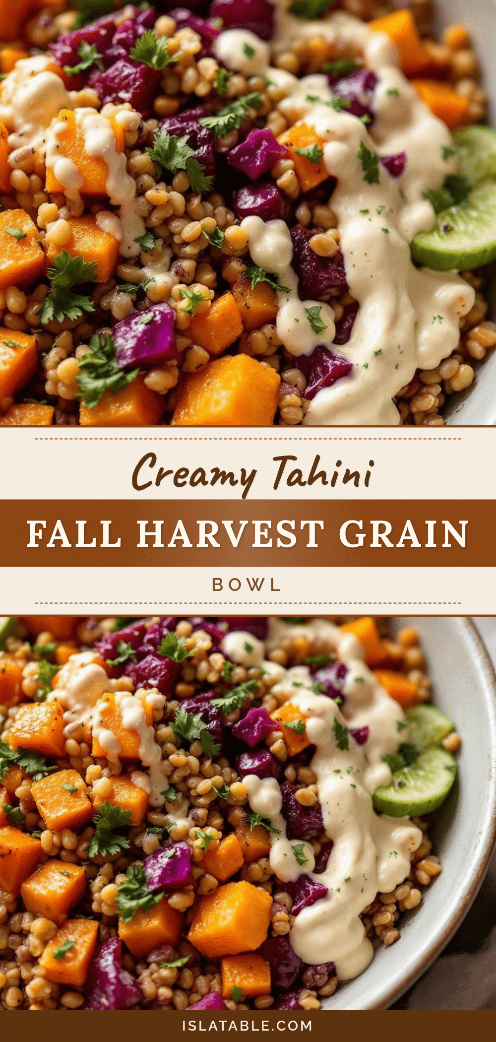 fall harvest grain bowl recipe