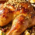 garlic herb butter roasted turkey - featured image