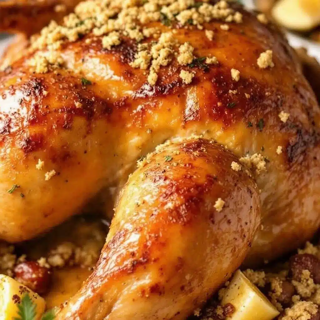 garlic herb butter roasted turkey - featured image