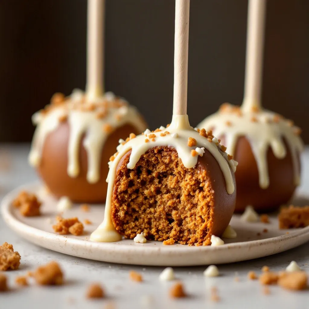 gingerbread cake pops preparation steps
