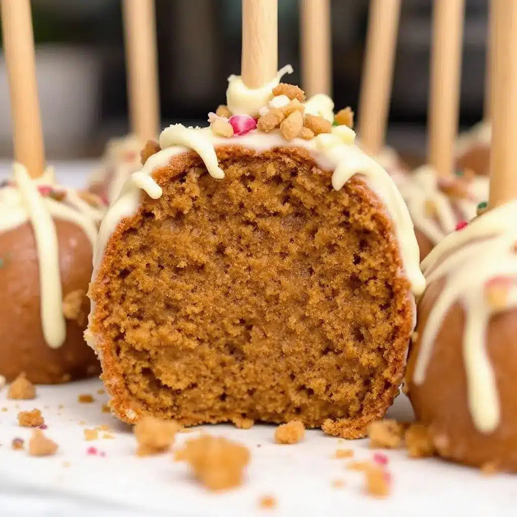 gingerbread cake pops preparation steps