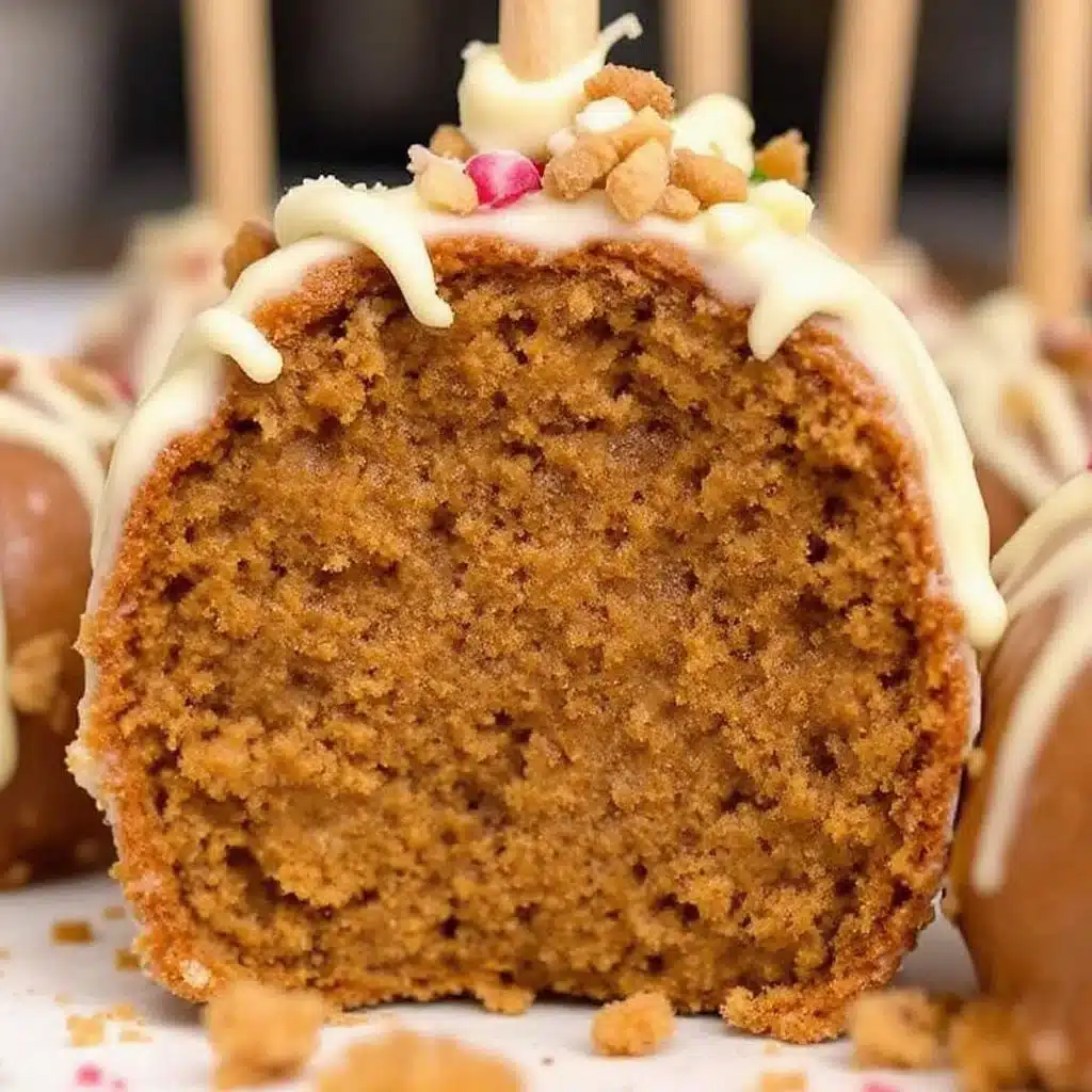 gingerbread cake pops - featured image