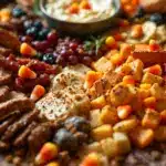 Halloween charcuterie board with candy corn - featured image